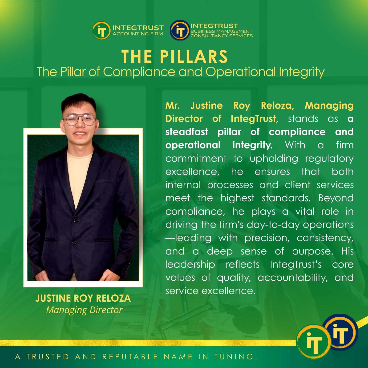 Mr. Justine Roy Reloza
